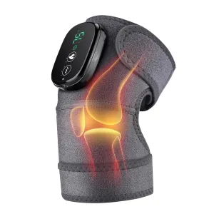 NORTHERN BROTHERS Knee Massager with Heat for Pain Relief - 3 Temp & 3 Massage Modes, Adjustable Wrap for Knee/Shoulder/Elbow, Rechargeable with Timer, Portable to Carry