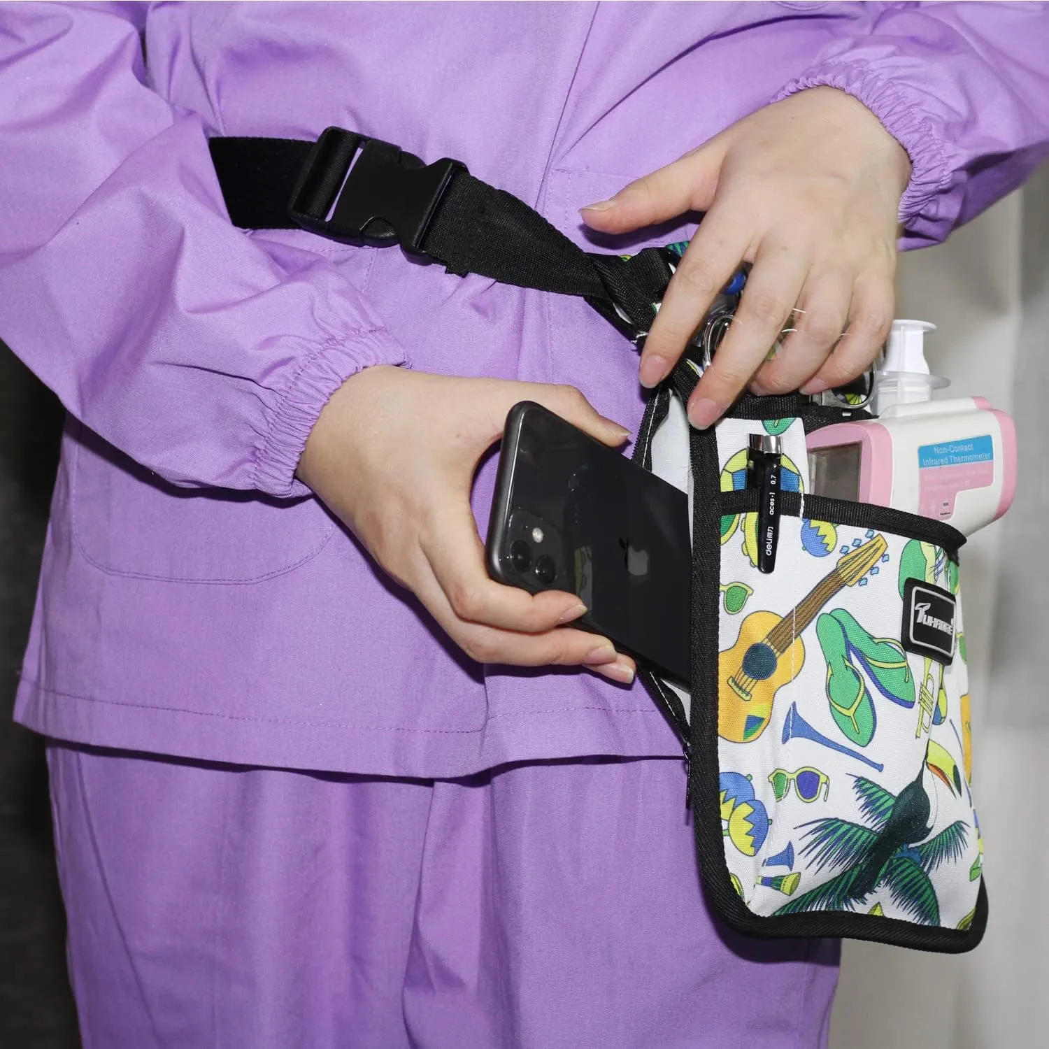 Nurse Storage Bag Practical Waist Bag Nurse Pocket Bag belt organizer pouch.