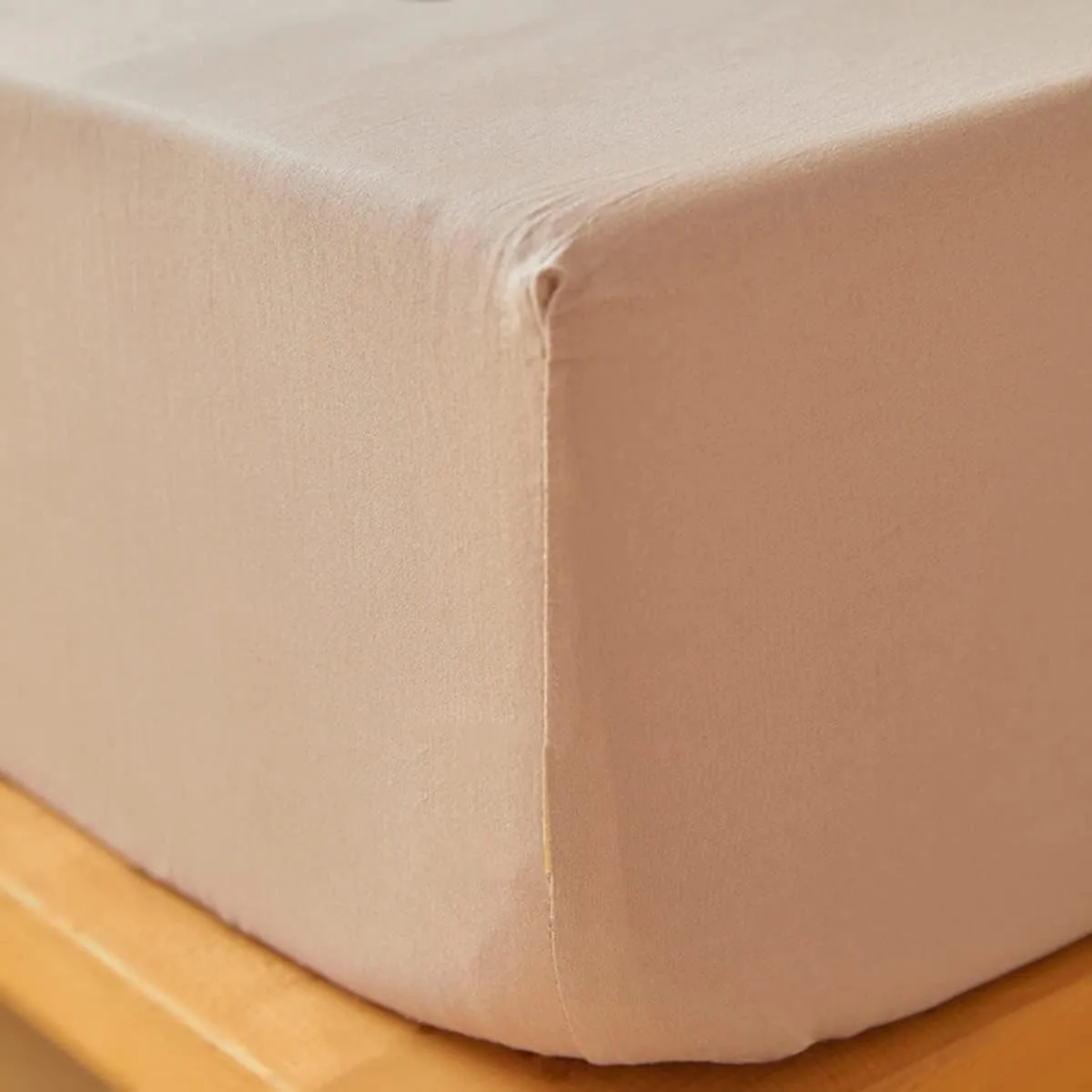 OBONG Soft Twin Fitted Sheet 100% Cotton No Pop-Off Elastic Deep Pocket Cooling Sheets Durable Sateen Weave Wrinkle Free Comfy Luxury Bedcover(B,Twin)