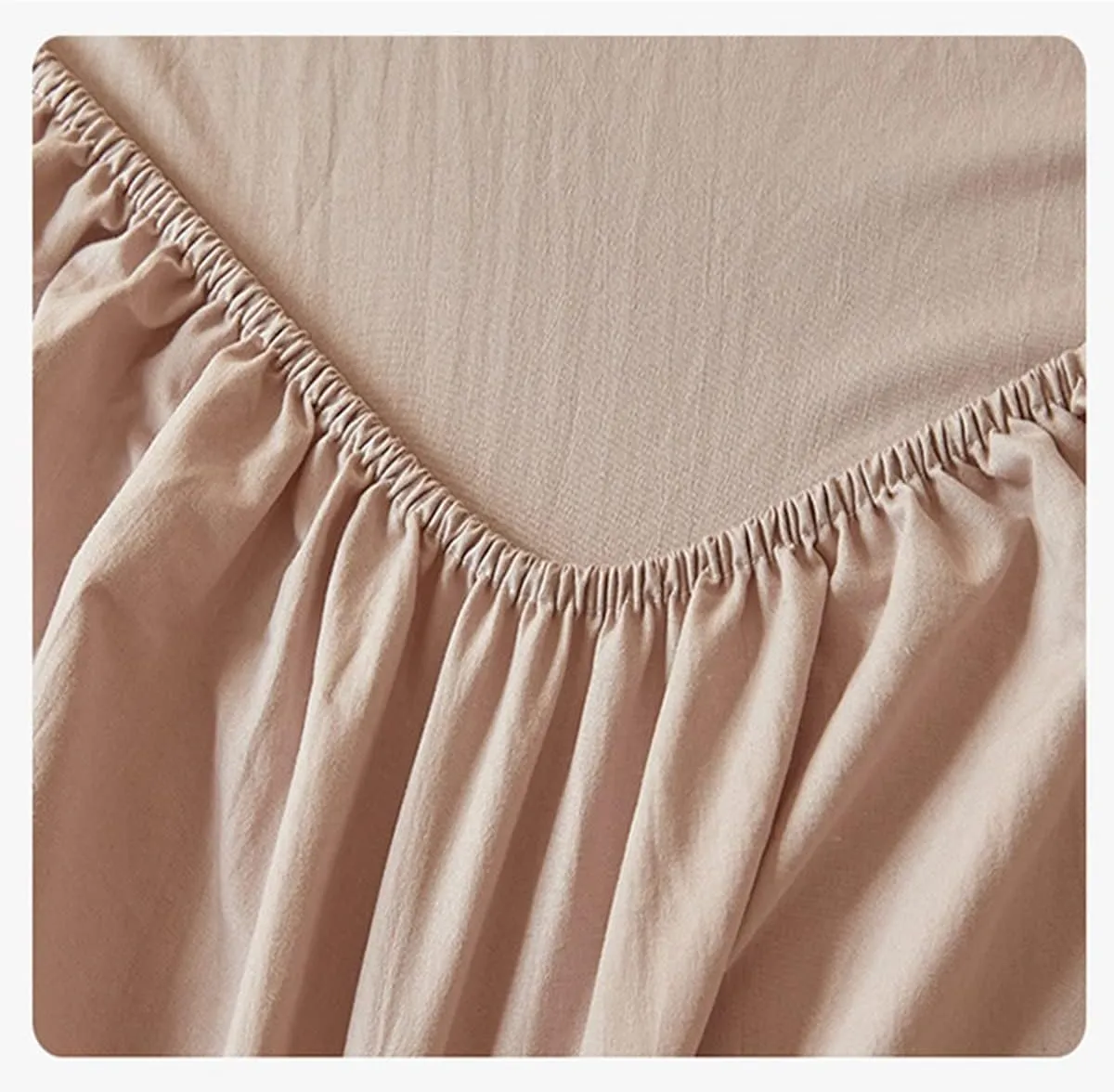 OBONG Soft Twin Fitted Sheet 100% Cotton No Pop-Off Elastic Deep Pocket Cooling Sheets Durable Sateen Weave Wrinkle Free Comfy Luxury Bedcover(B,Twin)