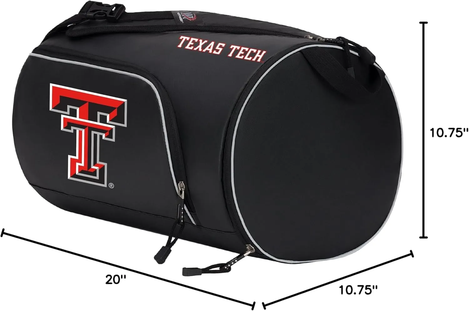 Officially Licensed NCAA "Squadron" Duffel Bag, 20" x 10.75" x 10.75", Multi Color