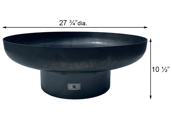 Oil-Rubbed Steel Fire Bowl w/Plate & Gloves by Prime Retreat