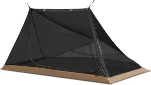 OneTigris 2-Person mesh Tent, with Floor mesh Tent, Bottom Waterproof 5000mm, can be Used with tarps, Suitable for Outdoors Camping Lightweight Backpacking Thru-Hiking Travel