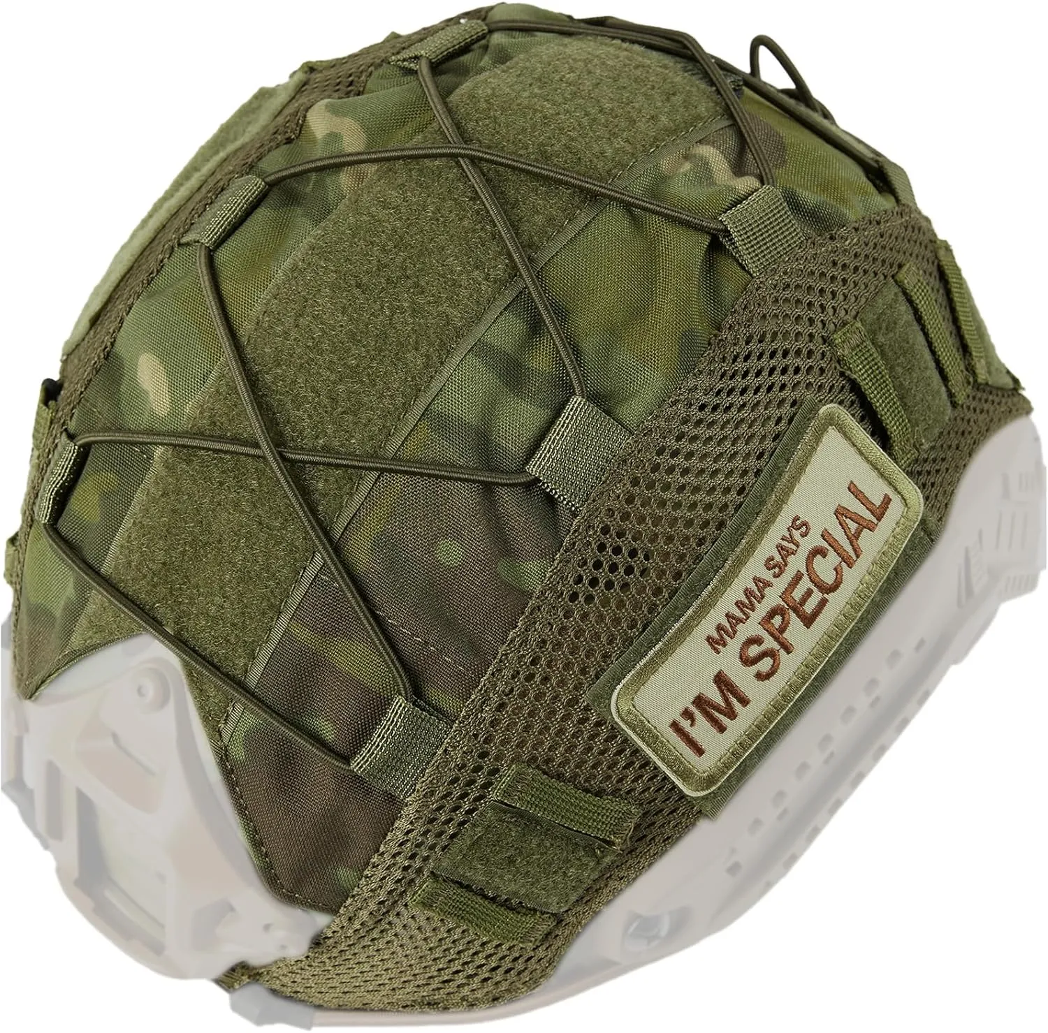 OneTigris Helmet Cover, Tactical Fast Helmet Cloth for Ops-Core Fast PJ Helmet in Size M/L, OneTigris PJ Airsoft Helmet in Size M/L(Without Helmet)