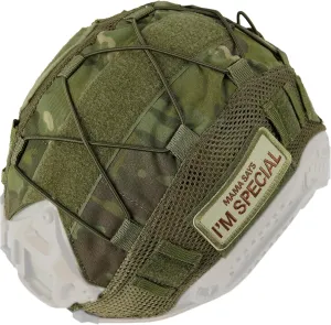 OneTigris Helmet Cover, Tactical Fast Helmet Cloth for Ops-Core Fast PJ Helmet in Size M/L, OneTigris PJ Airsoft Helmet in Size M/L(Without Helmet)