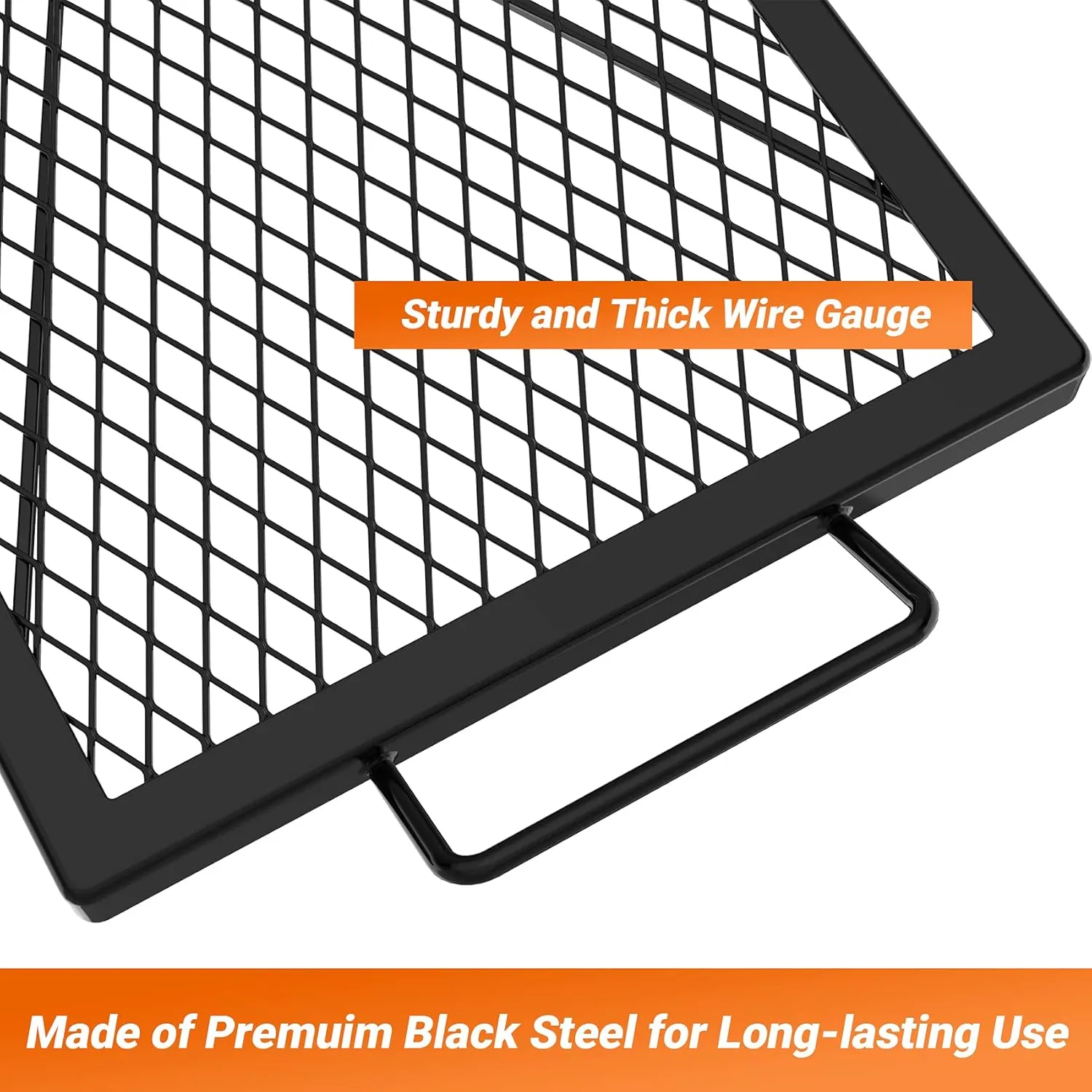 onlyfire Barbecue Rectangle X-Marks Fire Pit Cooking Grate, 32-Inch