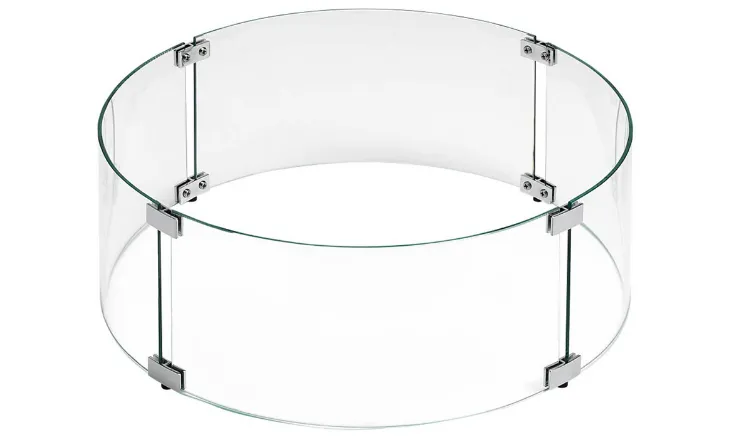 Oriflamme Gas Fire Pit Table Blue Pearl Granite