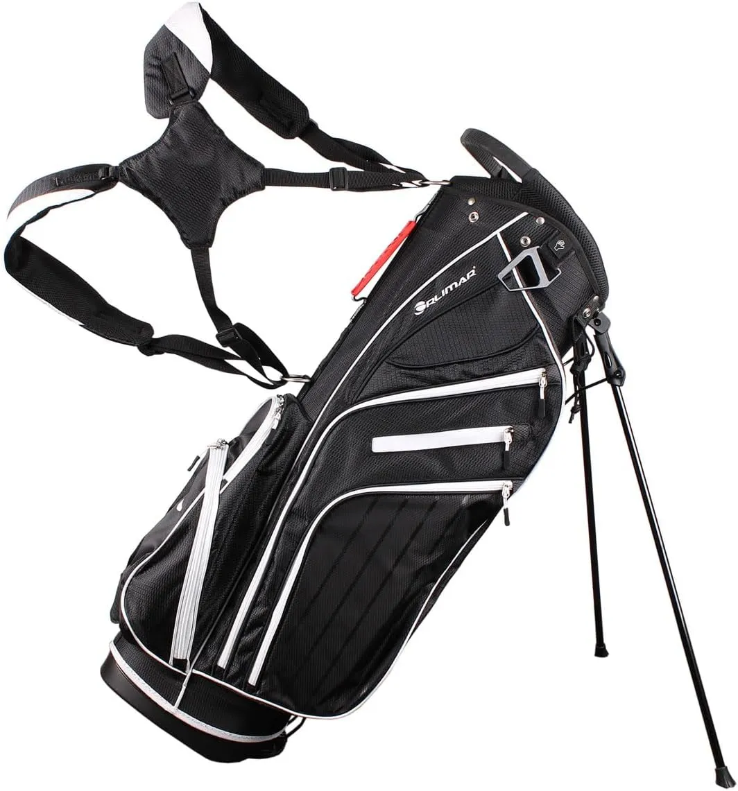 Orlimar SRX 14.9 Golf Stand Bag, Lightweight with 14-Way Top Dividers, 6 Pockets, Hydration Compartment, Padded Double Carry Strap, Rain Hood Cover
