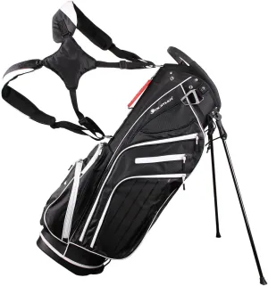 Orlimar SRX 14.9 Golf Stand Bag, Lightweight with 14-Way Top Dividers, 6 Pockets, Hydration Compartment, Padded Double Carry Strap, Rain Hood Cover