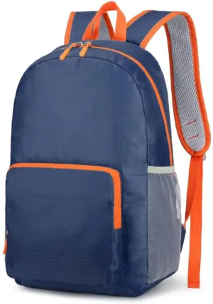 Outdoor Backpack Foldable Lightweight Hiking Daypack Large Capacity Travel Cycling Pack for Trekking Camping Trips (Blue)