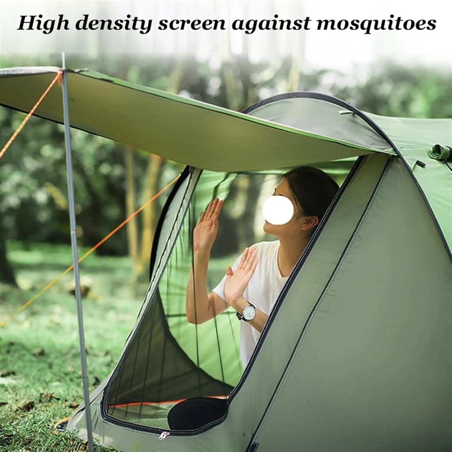 Outdoor Easy Pop Up Tents Compatible with Camping 3-4/5-8 Person Waterproof Automatic Setup Family Tent Travel Hiking Backpacking (Green 5 8 Person)