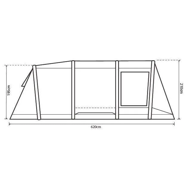 Outdoor Revolution Atom 600 Including Footprint Family Tent