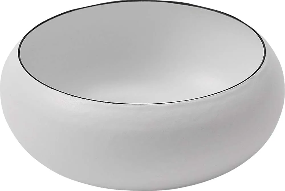Ovject O-EBL12.5-MWH Camping Outdoor Dish, Small Bowl, Enamel, Heat Resistant, Oven, Direct Fire OK, 4.9 inches (12.5 cm), Matte White
