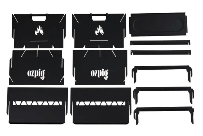 OzPig 3-in-1 Flat Pack Fire Pit