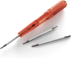PB SWISS 169 TYPE 1 POCKET SCREWDRIVER WITH 3 DOUBLE BLADES SLOTTED   PHILLIPS