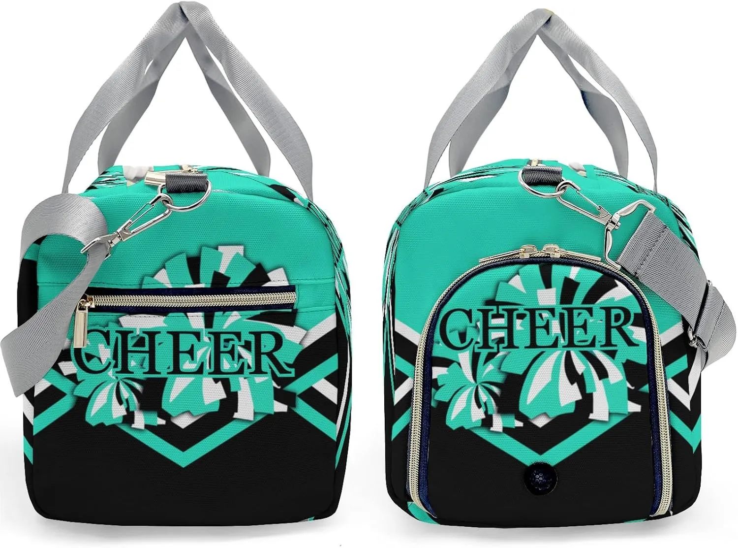 Personalized Cheer Green Custom Multi-functional Travel Bag, Unisex Portable Duffel Bag, Short Distance Travel Assistant
