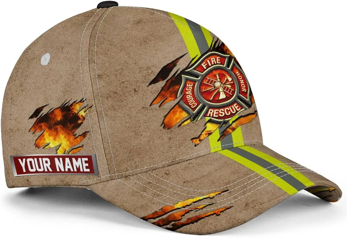 Personalized Firefighter Baseball Caps, Firefighter Hats, Fire Department Hat, Fireman Cap Thin Red Line Trucker Hats