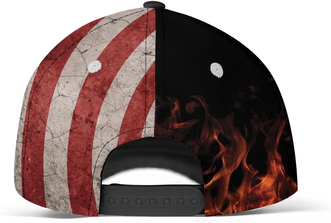 Personalized Firefighter Baseball Caps, Firefighter Hats, Fire Department Hat, Fireman Cap Thin Red Line Trucker Hats