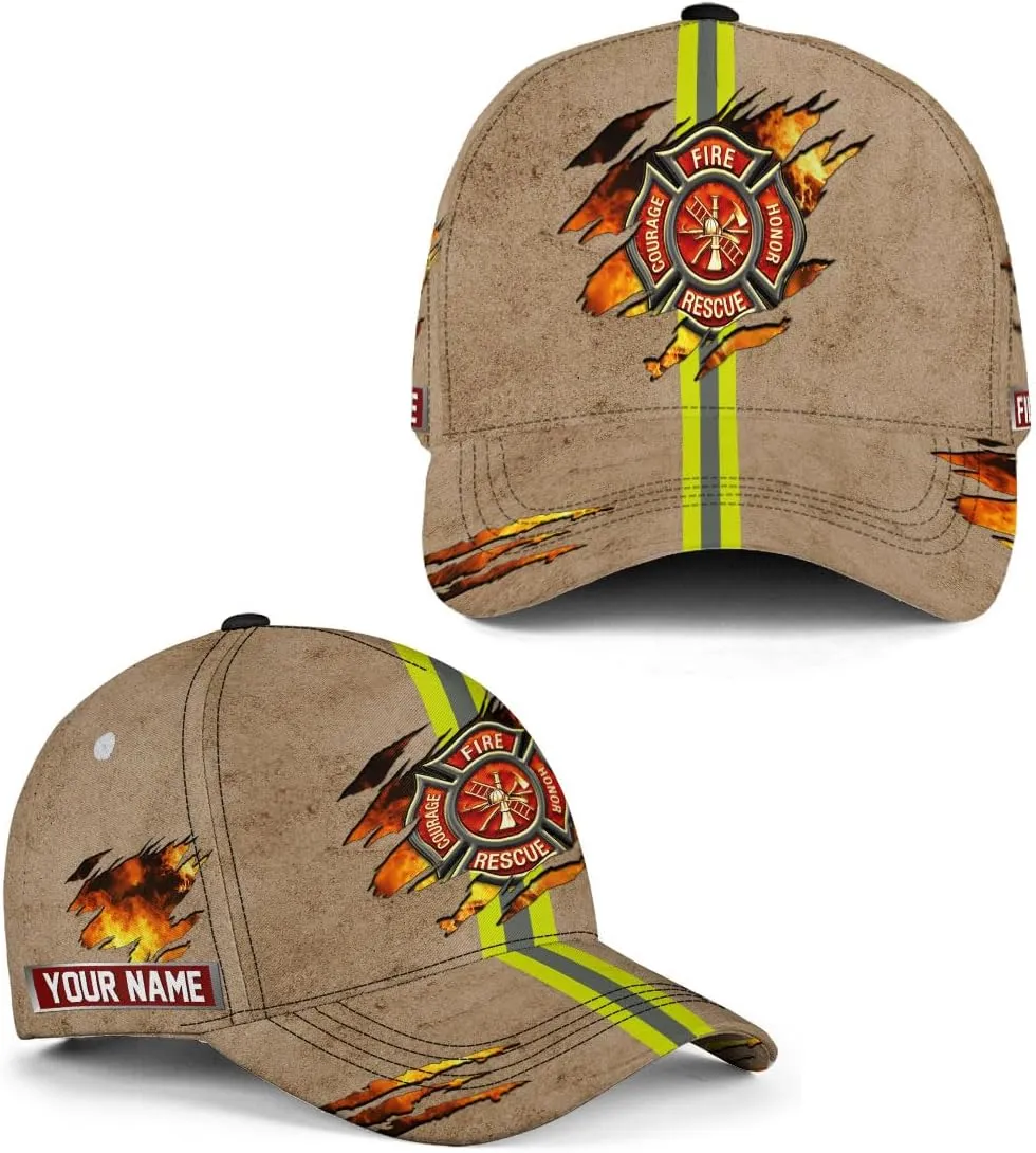 Personalized Firefighter Baseball Caps, Firefighter Hats, Fire Department Hat, Fireman Cap Thin Red Line Trucker Hats