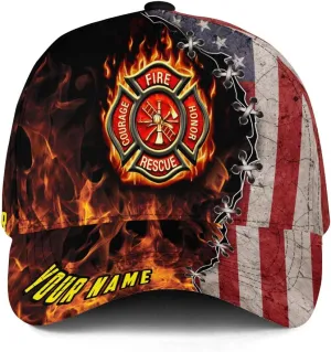 Personalized Firefighter Baseball Caps, Firefighter Hats, Fire Department Hat, Fireman Cap Thin Red Line Trucker Hats