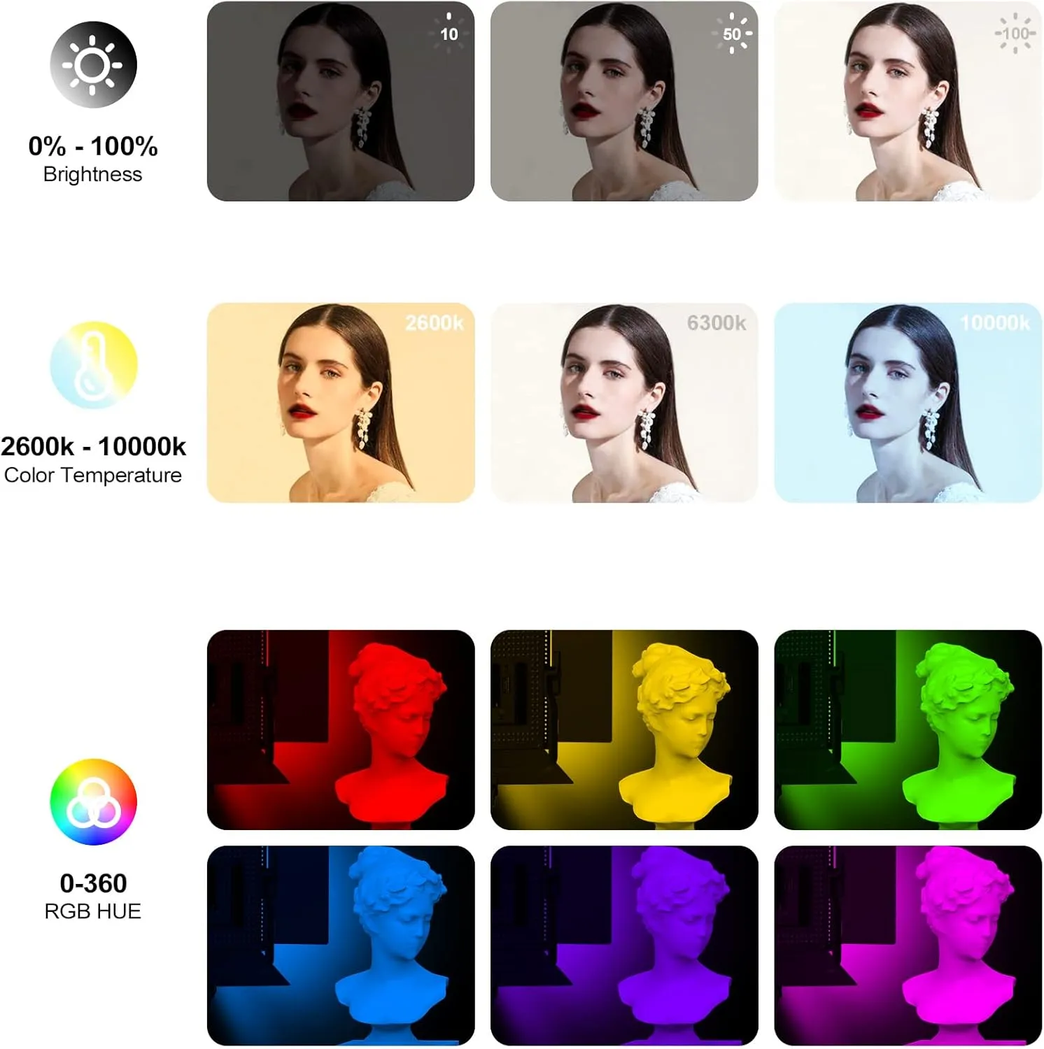 Pixel K80 Photography Lighting with APP Control, 2600K-10000K CRI 97  RGB Led Video Light Panel, 9 Applicable Scenes Lighting for Studio/Gaming/Streaming/YouTube/Videography/Film/Video Recording