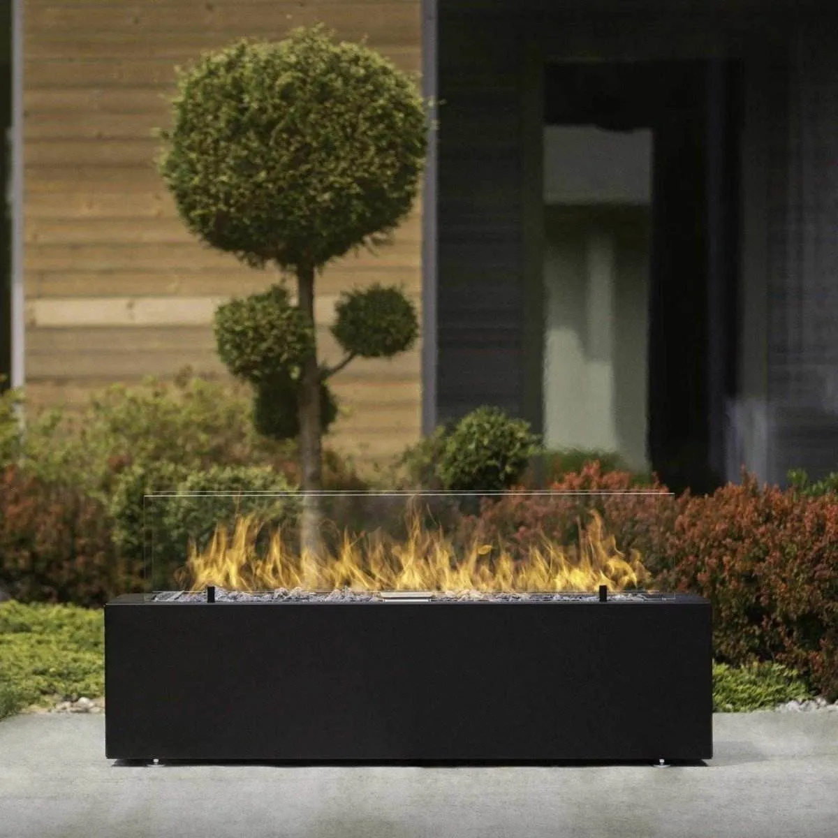 Planika Galio Black Outdoor Gas Fire Pit Automatic