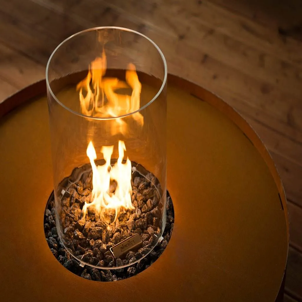 Planika Galio Corten Outdoor Gas Fire Pit - Custom Size