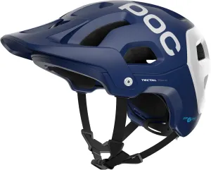 POC, Tectal Race Spin, Helmet for Mountain Biking, Lead Blue/Hydrogen White Matt, Medium/Large