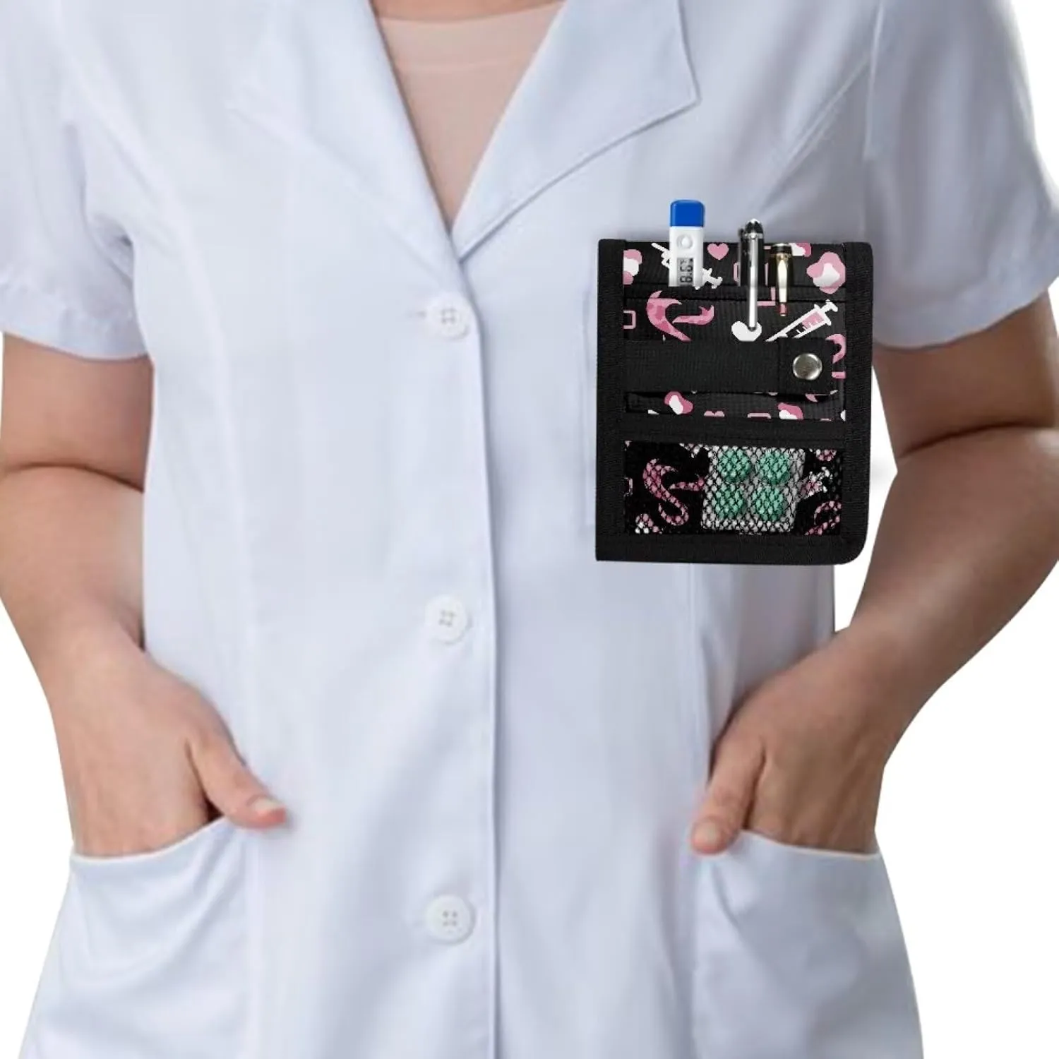 Pocket Protector Nurse, Nursing Organizer Pouch for Nurses, Tool Pocket Pouch for Hospital