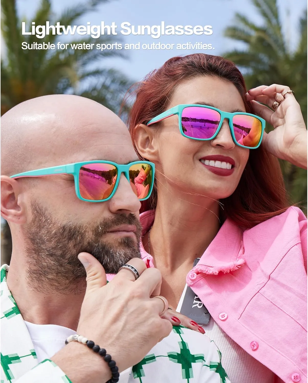 Polarized Fishing Sunglasses for Men Women Kayaking Surfing Driving Lightweight Sports Sun Glasses UV Protection
