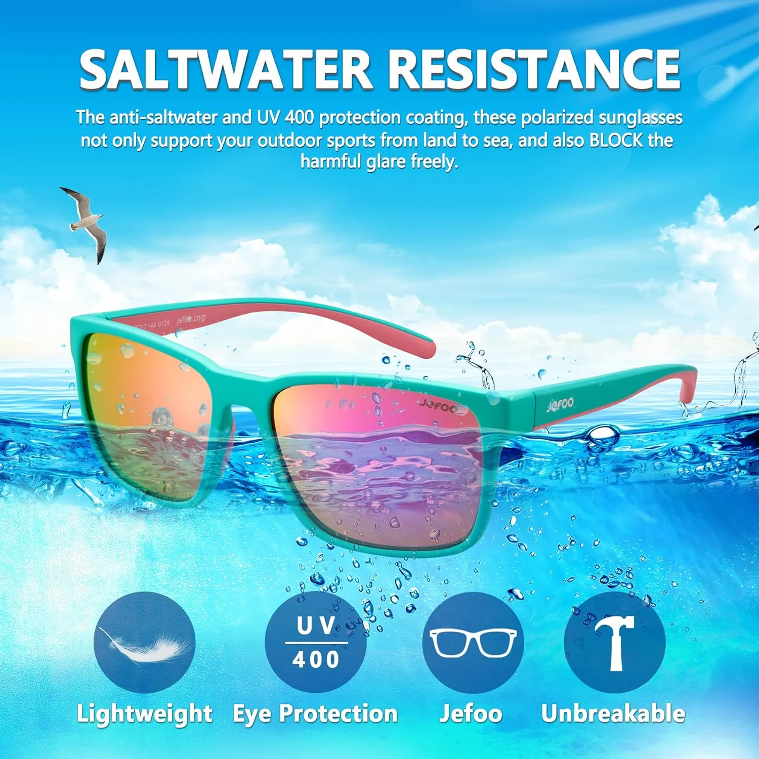 Polarized Fishing Sunglasses for Men Women Kayaking Surfing Driving Lightweight Sports Sun Glasses UV Protection