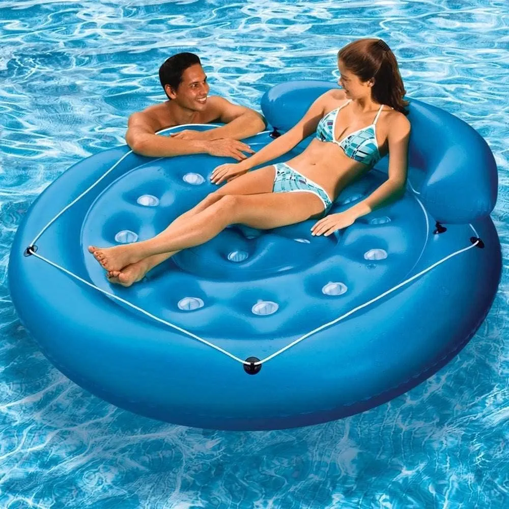 Poolmaster 83660 French Pocket Convertible Island , Blue