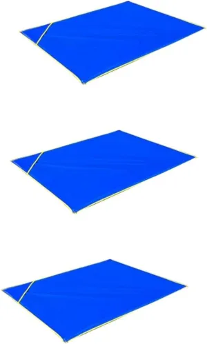 POPETPOP 3pcs Lightweight Oxford Fabric Ground Mat Waterproof Picnic Pad Large Size for Family Suitable for Beach Camping Hiking Outdoor Activities (Dark)