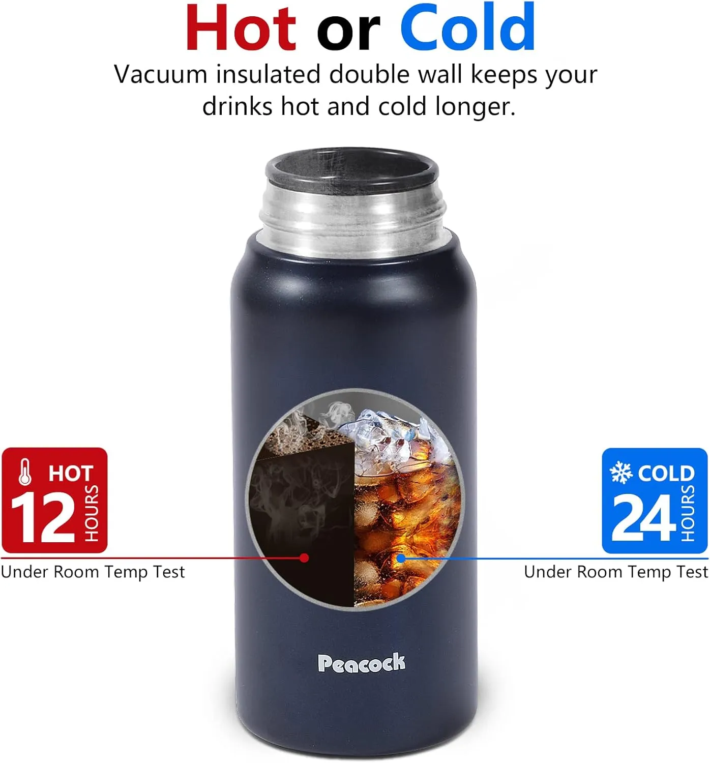 Portable 14oz Coffee Thermos Travel Coffee Tumbler Stainless Steel Insulated Vacuum Bottle for Hot and Cold Drinks Leak Proof Travel Mug with Lid On the Go Cup