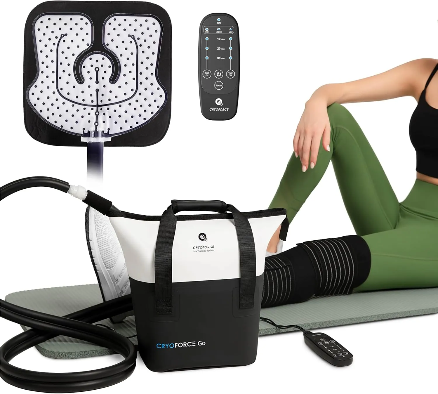 Portable Cold Therapy Machine, ice Machine for Knee After Surgery, Cold Therapy Machine for Knee Replacement, cryotherapy System, ice Therapy Machine for, ACL, MCL Post-Surgery Recovery