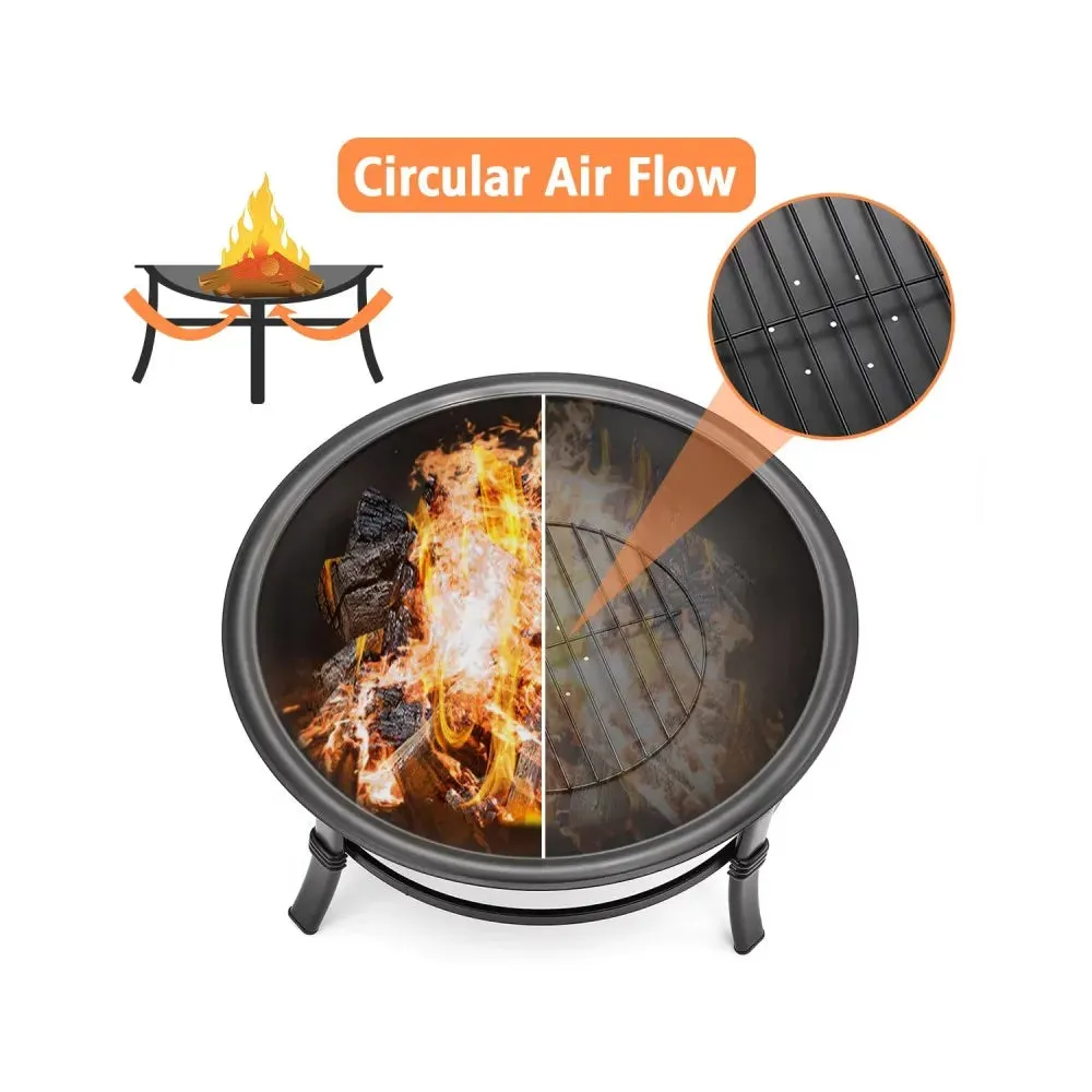 Portable Wood Burning Fire Bowl Heater for Camping