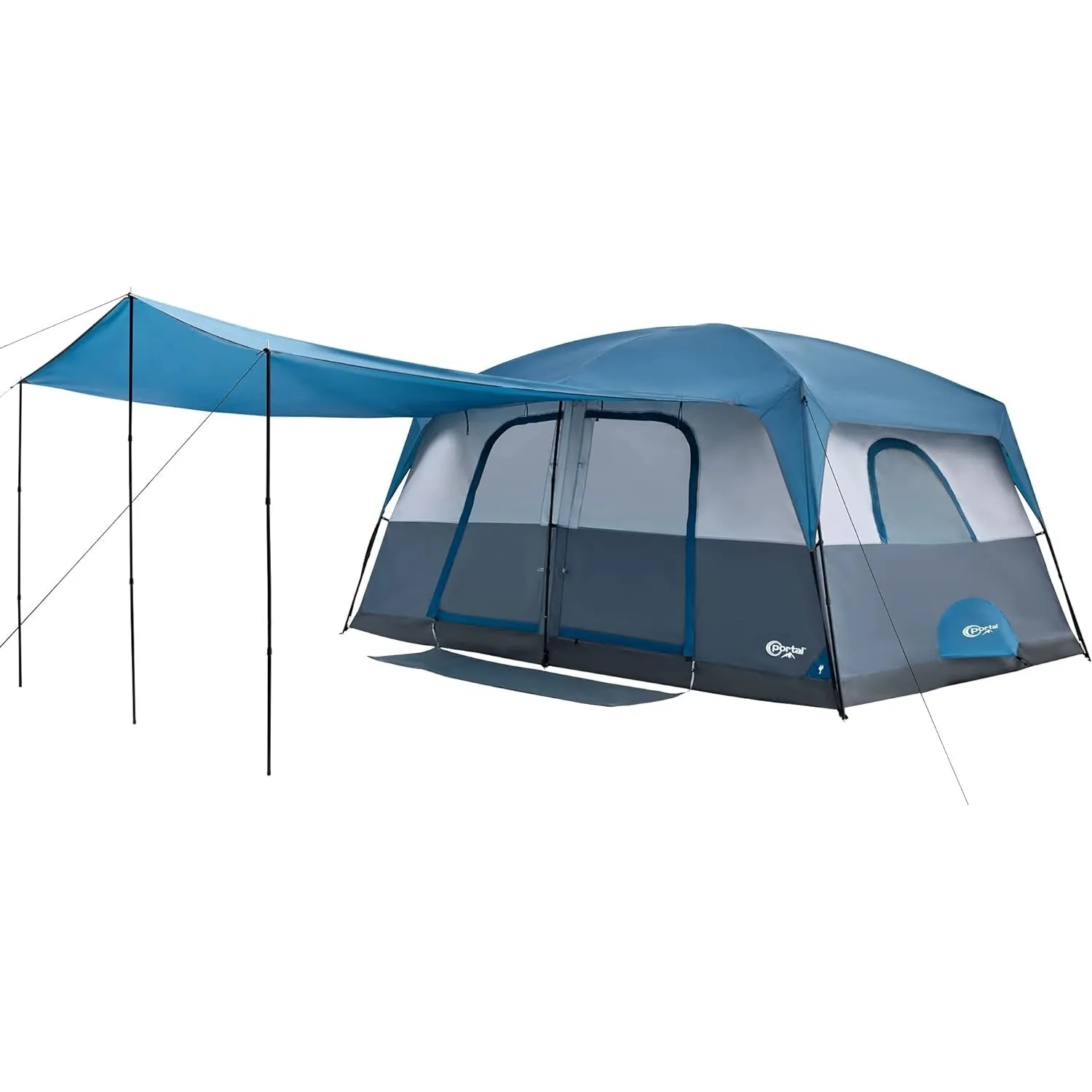 PORTAL 6 | 8 | 10 Person Family Camping Tent with Porch, Big Family Camping Tent with Tall Height, Good Ventilation, Water Resitant Large Tent for Outdoor Camping, Backyard