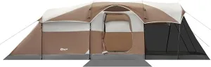 PORTAL 6/8 Person Family Camping Tent with Screen Room, Water Resistant Big Tunnel Tent with Rainfly, Large Family Tent for Outdoor Camping, Party