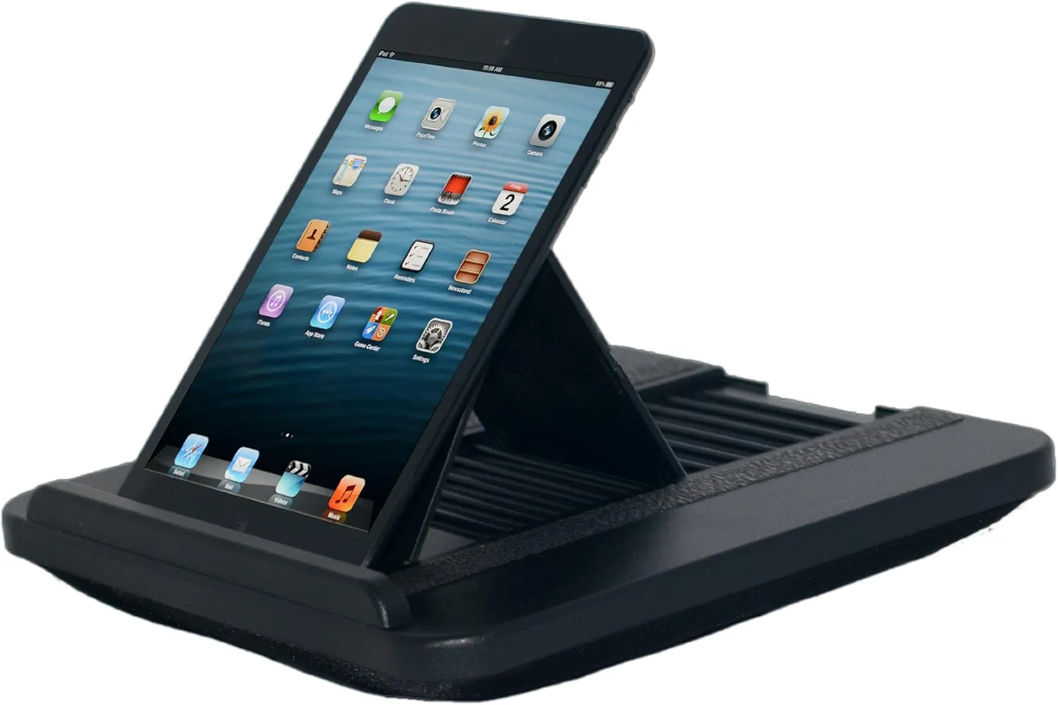 Prop 'n Go Slim - Universal Portable Electronic Device Stand (Black, Memory Foam, 14 Adjustable Angles, Fits iPad, iPhone, Tablets, eReaders, Laptops up to 10 lb)