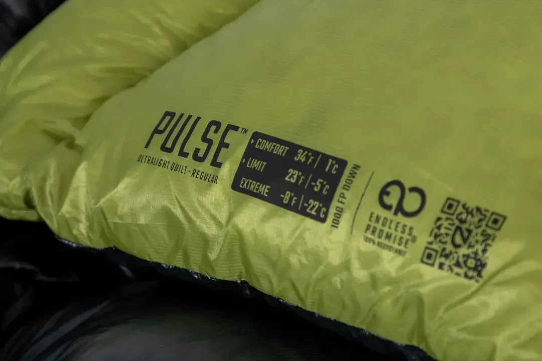 Pulse™ Endless Promise® Ultralight Backpacking Quilt (34F / 1C)