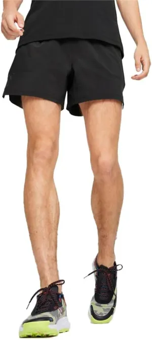 PUMA Mens M Seasons 5" Woven Trail Short Casual Bottoms Casual Drawstring - Black - Size XL