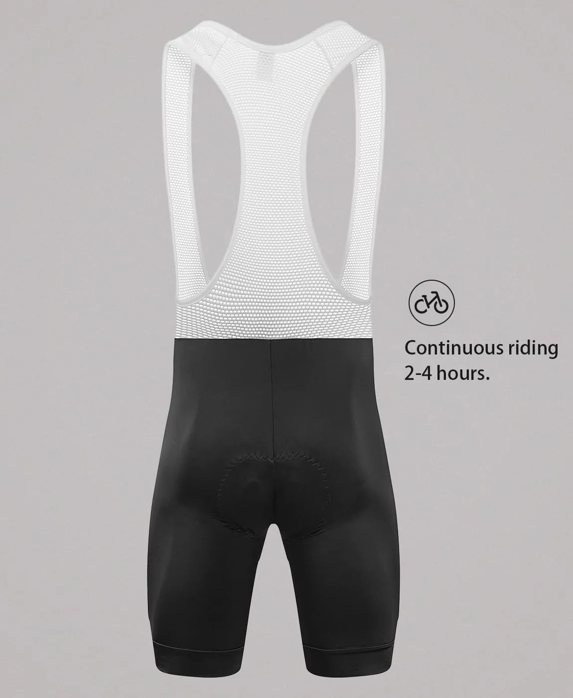 qualidyne Men's Cycling Bib Shorts 4D Padded Breathable Road Bike Bibs Biking Shorts