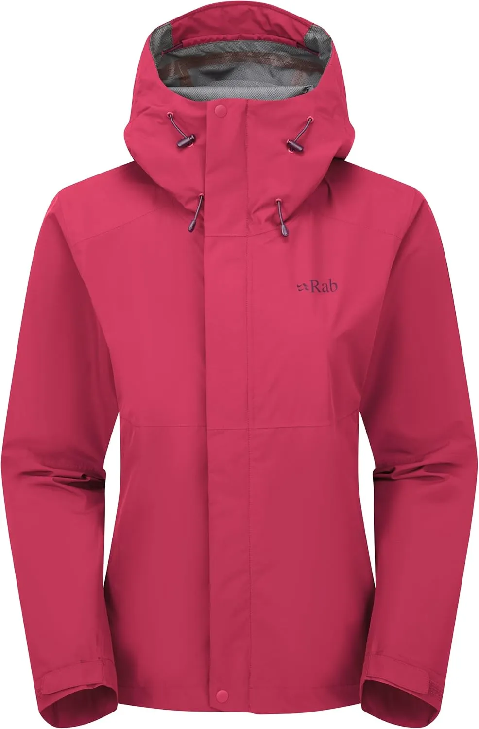 Rab Women's Downpour Jacket - Lightweight Waterproof Hooded Coat for Hiking & Trekking