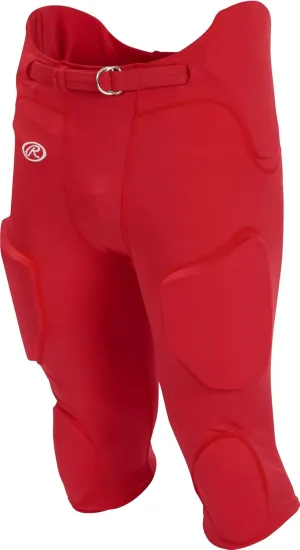 Rawlings | FPL Lightweight Football Pants | Integrated Pads | Practice / Game Use | Adult Sizes | Multiple Colors