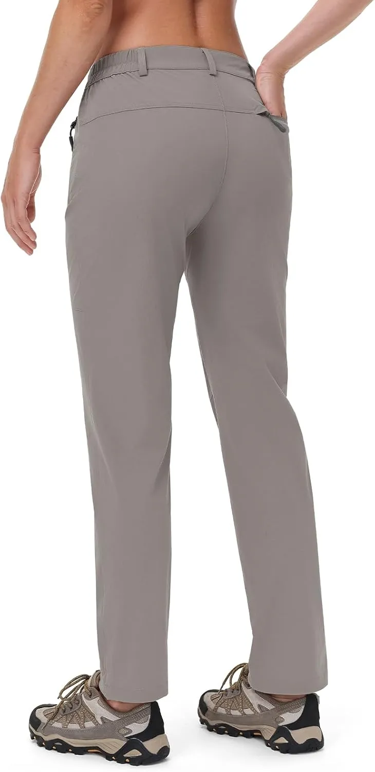 Rdruko Women's Hiking Pants Lightweight Quick Dry Water Resistant Outdoor Travel Fishing Pants with Pockets