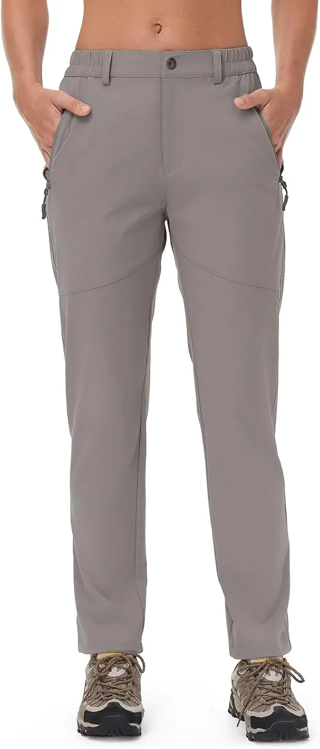 Rdruko Women's Hiking Pants Lightweight Quick Dry Water Resistant Outdoor Travel Fishing Pants with Pockets