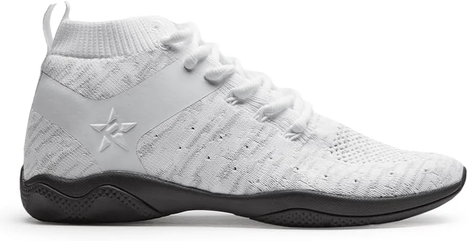 Rebel Revolution Rewind Shoe in White with Black Outsole, Size 2 Big Kid
