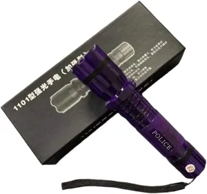 Rechargeable Compact Utility Light – Multi-Mode Aluminum Body with Bright Beam, Wrist Cord Included – Pocket-Sized LED Tool for Everyday & Outdoor Use (Purple)