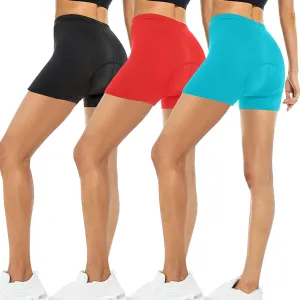 RIUIYELE Women's Bike Shorts 3D Gel Padded Breathable Lightweight Comfortable for Womens Underwear