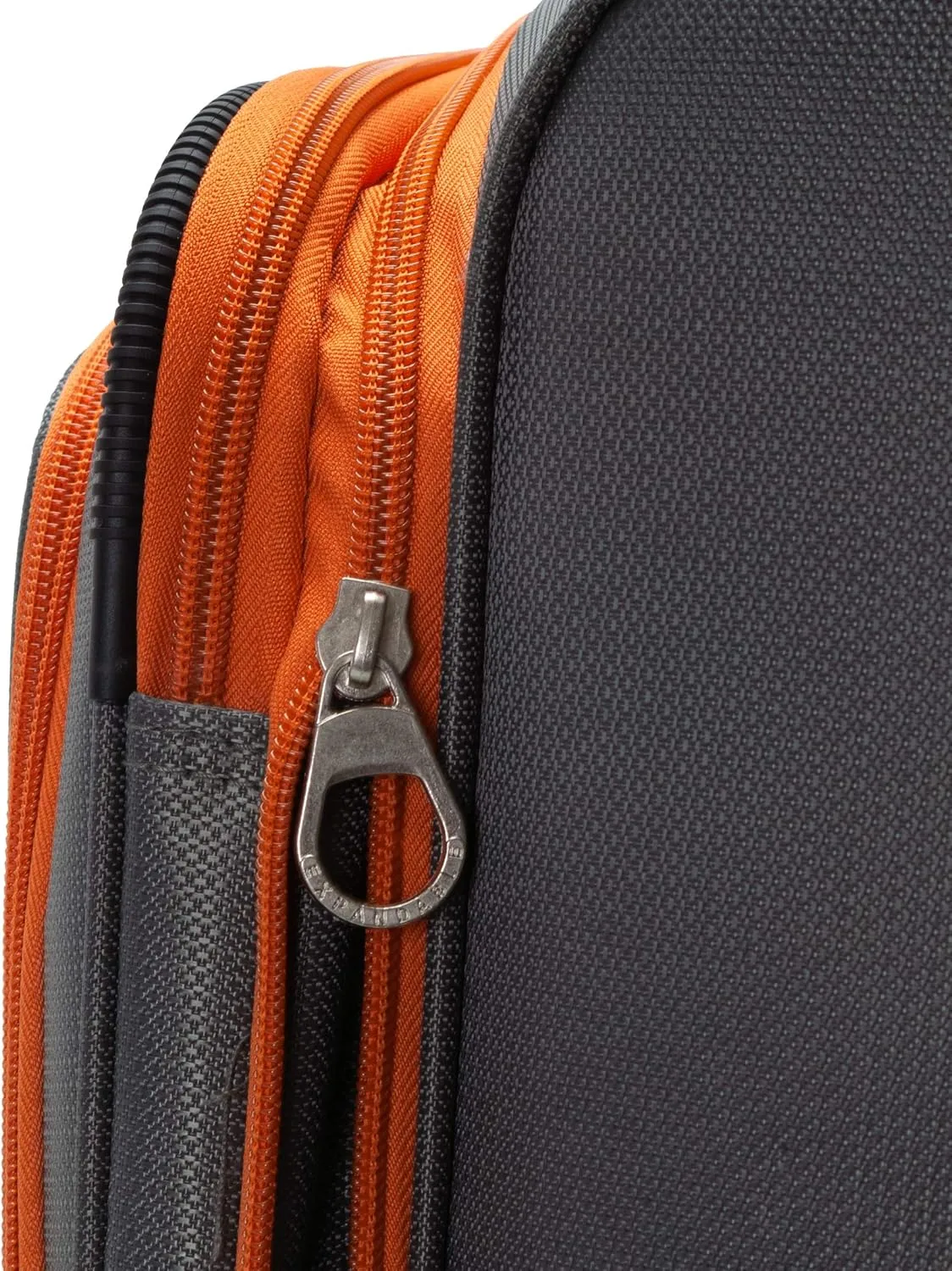Rockland Impact Softside Spinner Wheel Luggage, Charcoal, 4-Piece Set (18/22/26/30)